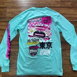 Sanrio Hello Kitty Tokyo Speed Racing Long Sleeve T Shirt Exclusive kawaii